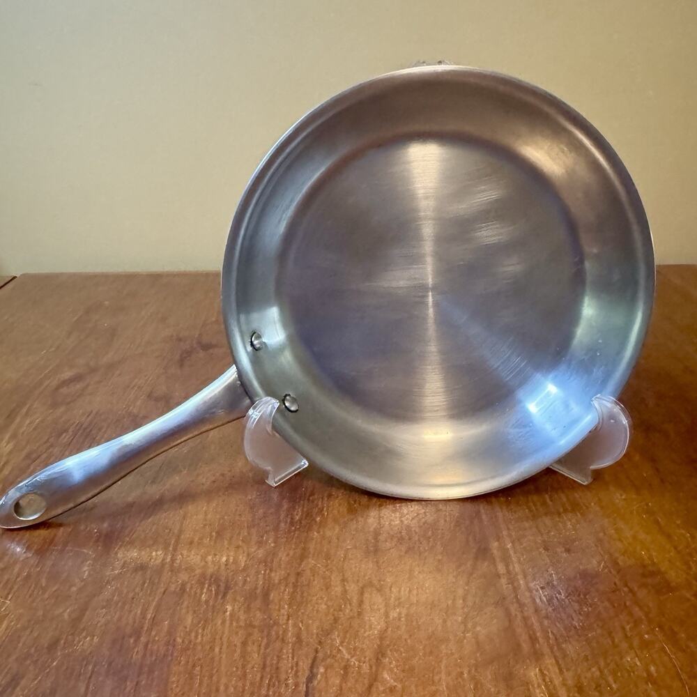 Gourmet Belgique 9.5” Copper Bottom Fry Pan Stainless Steel Skillet